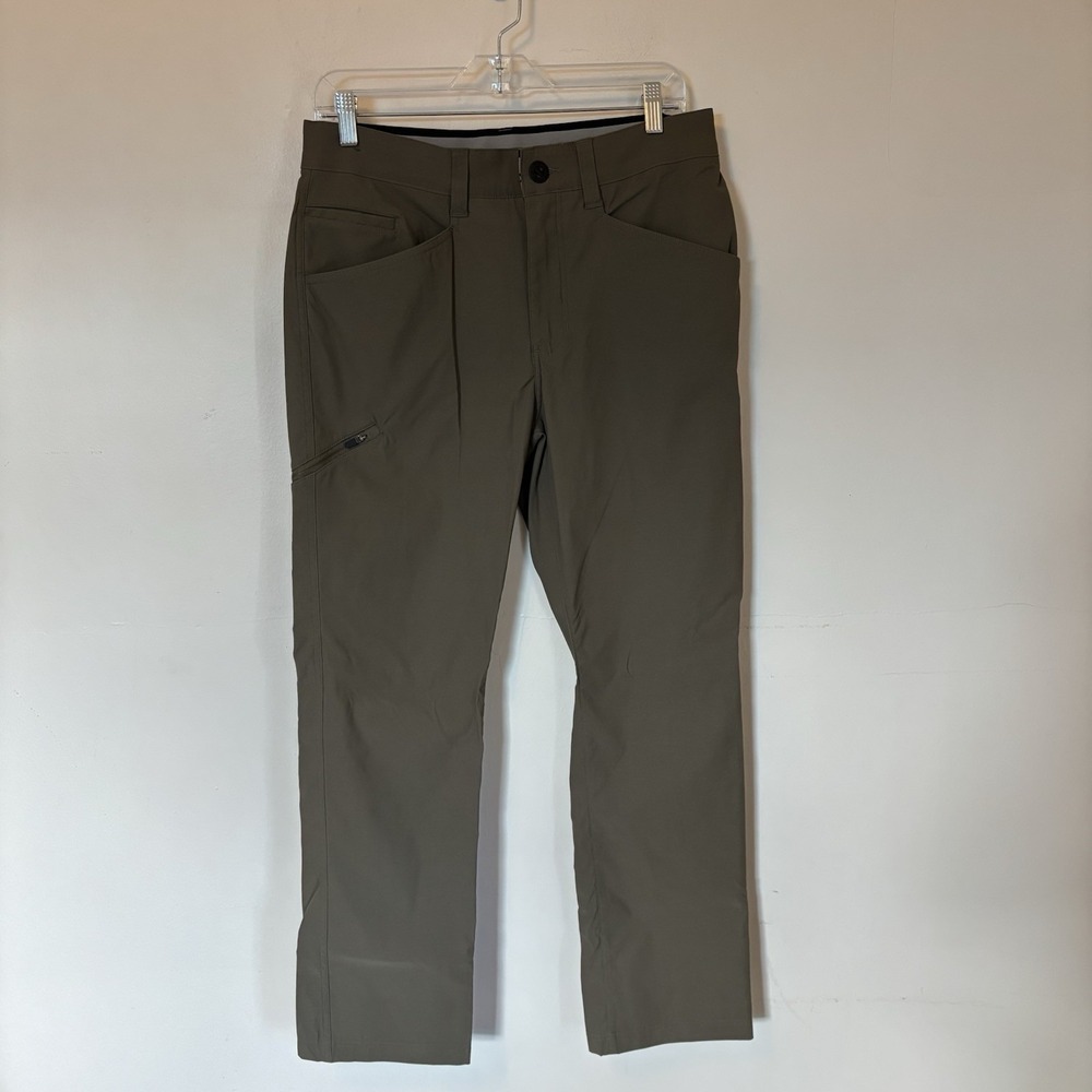 Orvis Trek Men's Water‎ Repellent Stretch Zipper Cargo Pant Olive 32x30